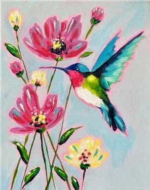 Hummingbird Floral