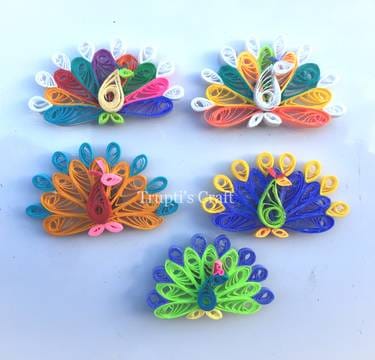 Paper Quilling Magnets Making Workshop with Trupti More @Virtual — Painting