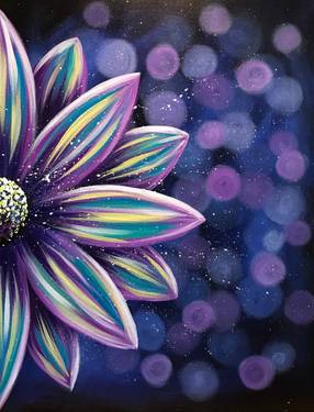 "Fantasy Flower" — Painting