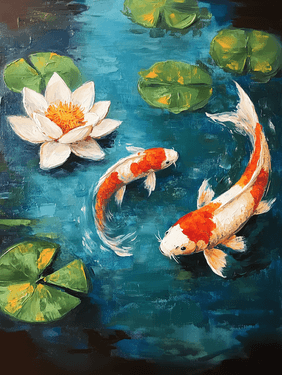 Sip Happens, Just Koi with IT — Painting