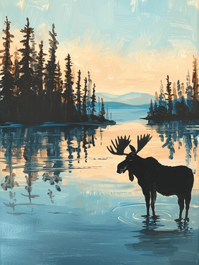 Still Waters, Wild North — Painting