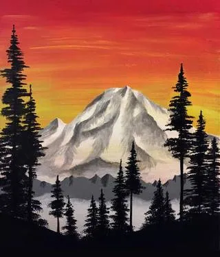 The Lonely Mountain at Freeman's Little New York - Fairview — Painting