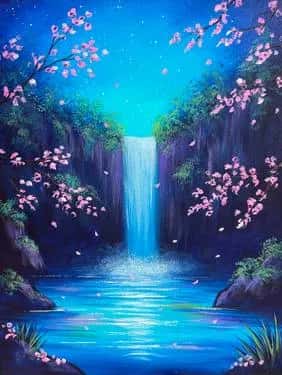 Pink Blossom Falls