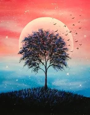 Ascending Dawn — Painting
