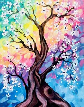 Rainbow Tree of Life — Painting