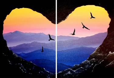"Soaring Love" Paint Night at Jeffrey's Feb. 14, 2027 — Painting