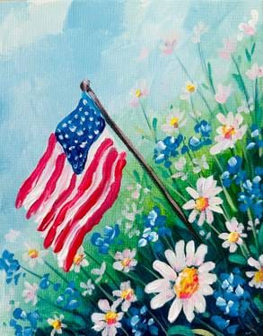 American Garden Flag, 9/1/26 — Painting