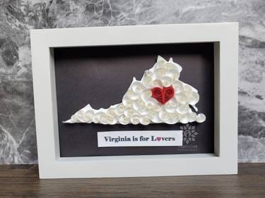 Paper Quilling Virginia Map Making Workshop with Trupti More @Ornery Beer Company, Fairfax — Painting