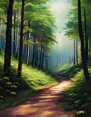 Hiking Trail in Summer