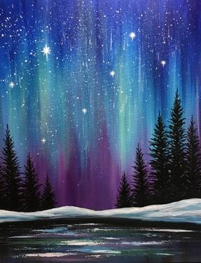 Thursday Northern Nights II — Painting