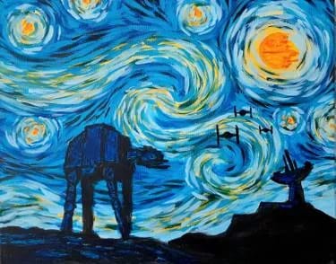 Brunch, Brushes & Brews: Starry Wars — Painting