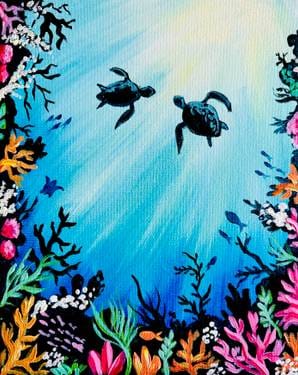 Sea Turtle Dream — Painting