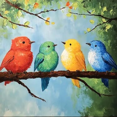 Birds of a Feather at Ye Olde Sonoma Public House — Painting