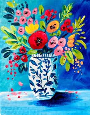Chinoiserie Flower Vase