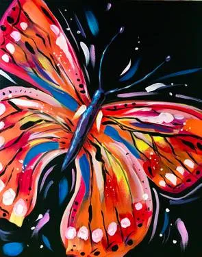 Paint Nite: Fall Vibes Butterfly — Painting