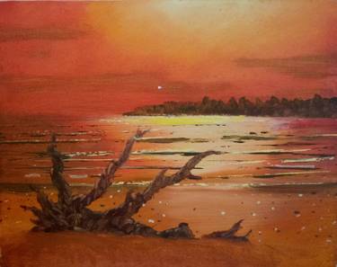 Driftwood Orange at Mtn. Mike's on Commerce Blvd. in Rohnert Park — Painting