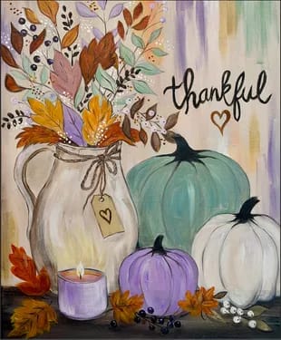 "Grateful Gatherings" — Painting