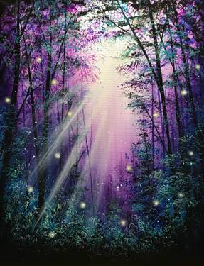 Forest Through the Trees at ALE - Amberwood Lounge & Eatery — Painting