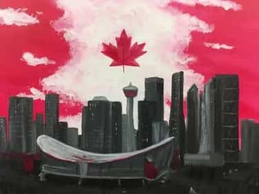 Calgary Skyline Flag