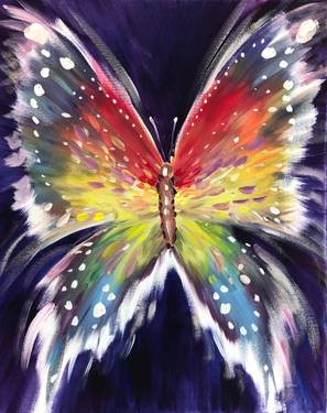 Rainbow Butterfly Dream — Painting