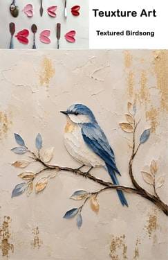 Textured Birdsong — Painting