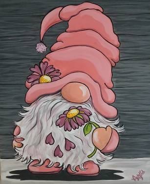 Gnome Loves Me, Gnome Loves Me Not at ALE - Amberwood Lounge & Eatery — Painting