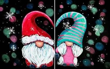 Holiday Love Gnomes: Partner Painting