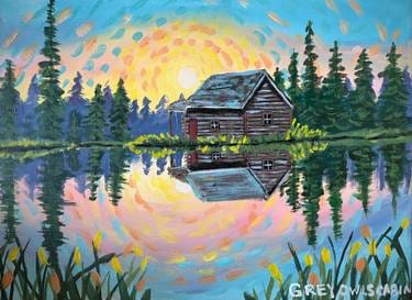 Grey Owls Cabin 2 — Painting