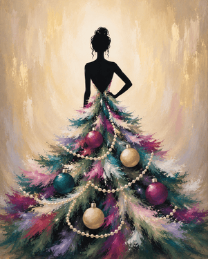 Christmas Glamour Night Out II — Painting