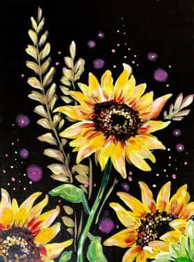 Midnight Sunflower Garden