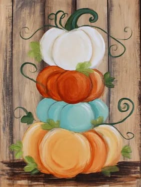 Paint Nite @Moose Orleans FRIDAYS: Whimsical Heirloom Pumpkins — Painting