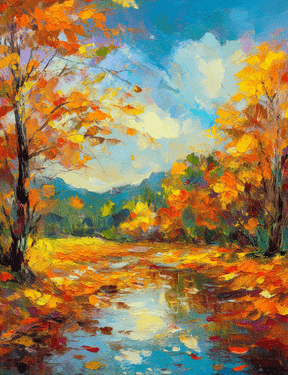 Autumn Impressionist Landscape