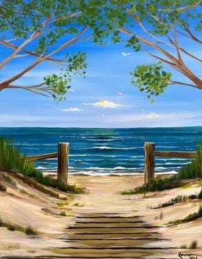 Paint Nite: The Beach Calls Me — Painting