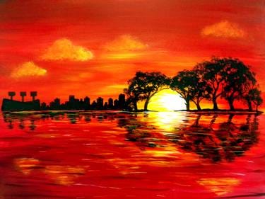 Paint Nite: Paradise City Sunset — Painting