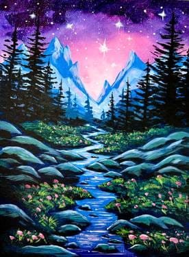 Blue Mountain Magic — Painting