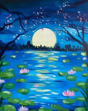 Moonlit Lotus Dream