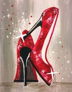 Let's Dance in Red Sparkling Shoes