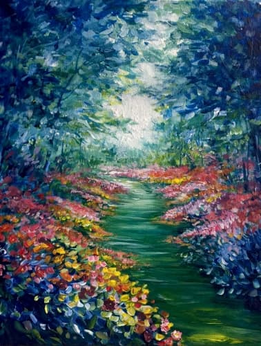 Garden Path of Colors