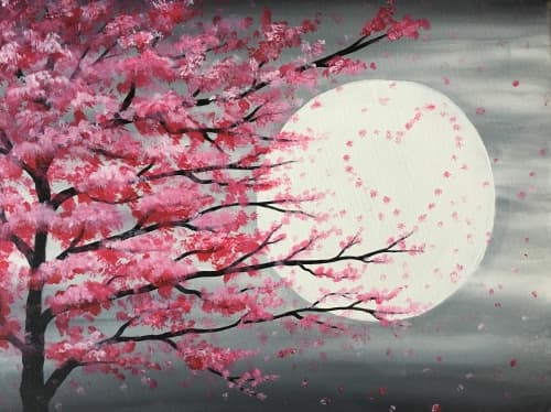 Love Tree in Moonlight
