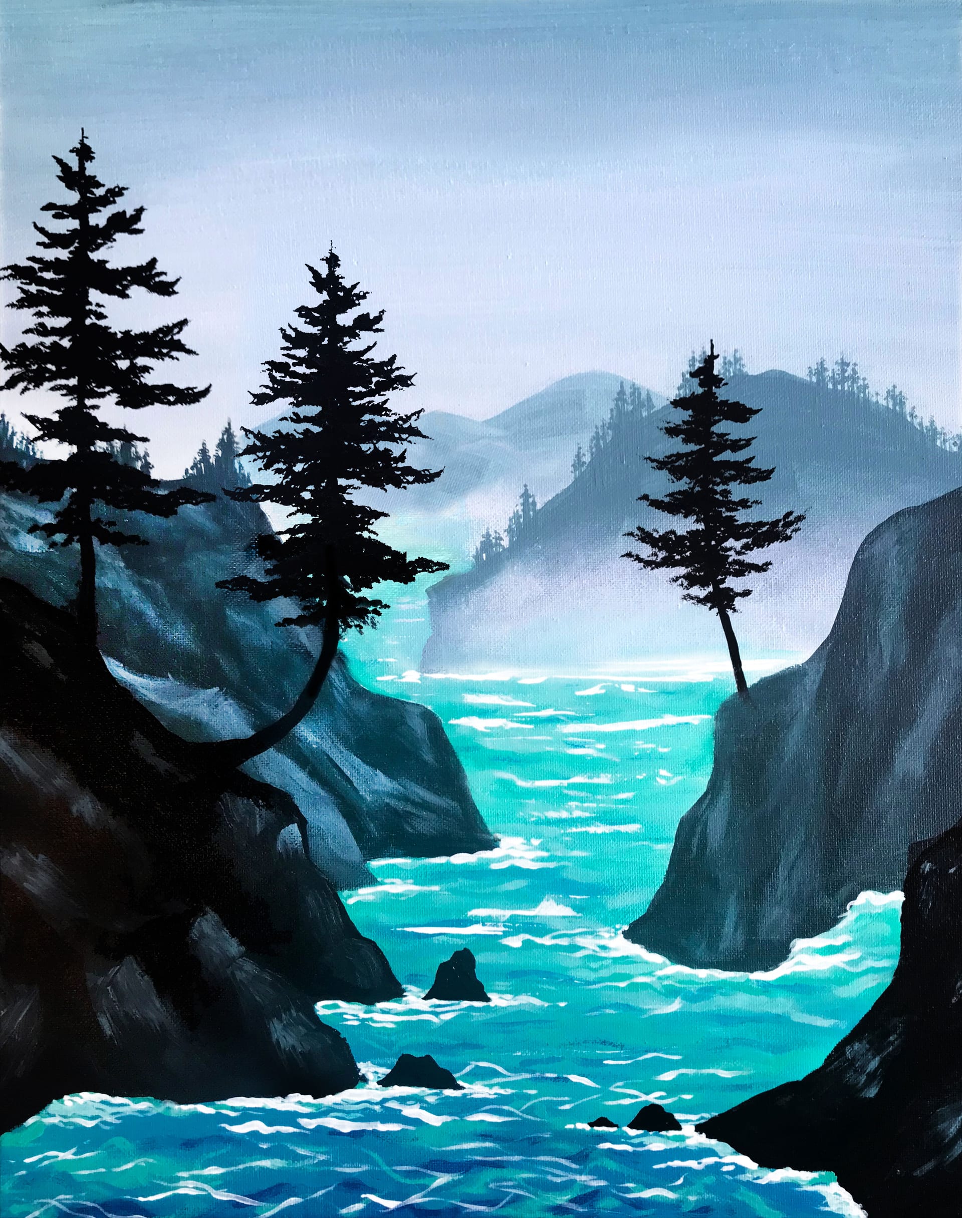 Misty Cove — Painting