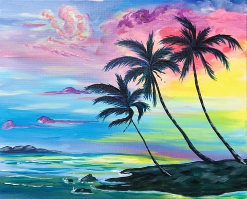 Palm Tree Daze — Painting