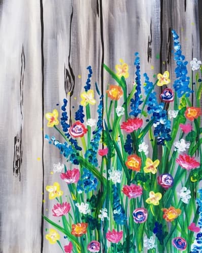 Flowers by the Fence