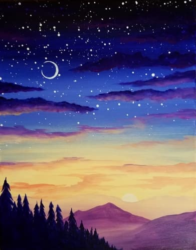 Purple Mountain Nightfall