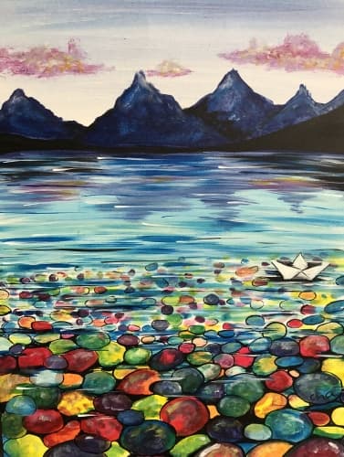 Rainbow Rocks and a Paper Boat