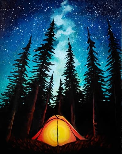 Camping under Galaxy Stars