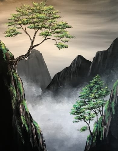 PAINT NITE PEEL @ MONTANA'S, MILTON — Painting