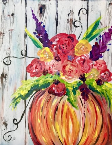 pumpkin bouquet — Painting