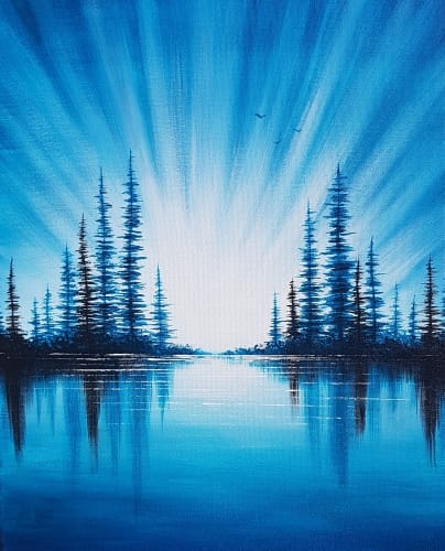 Friday Sunrise Blues — Painting