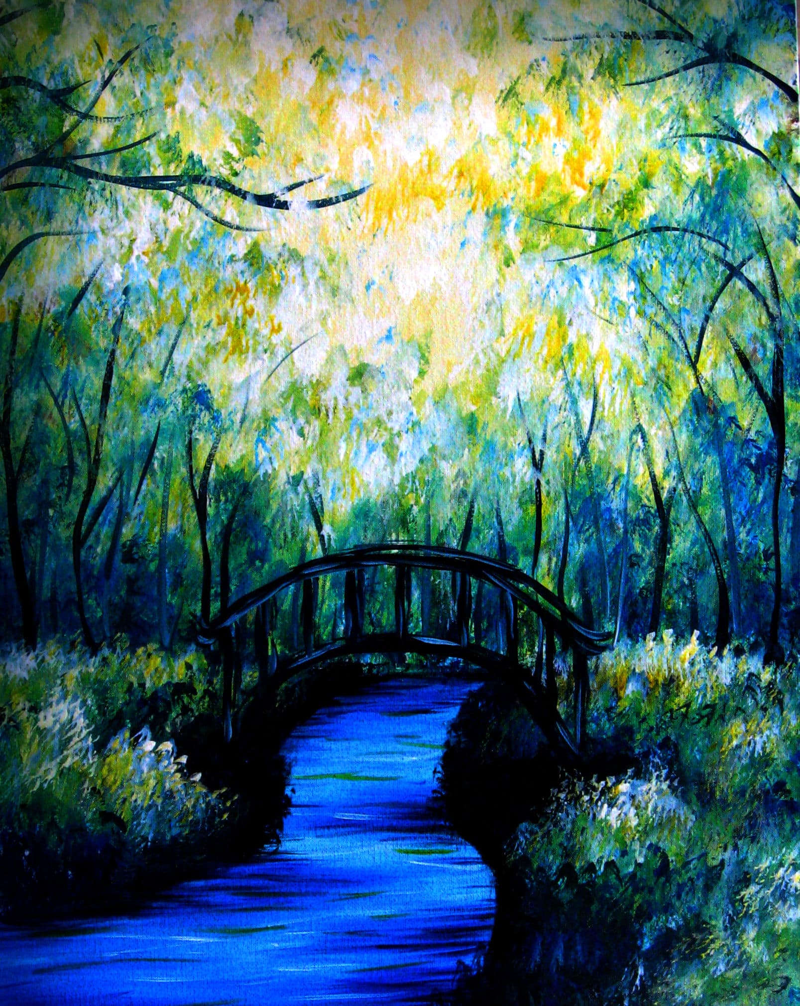 Bridge under the Green Forest