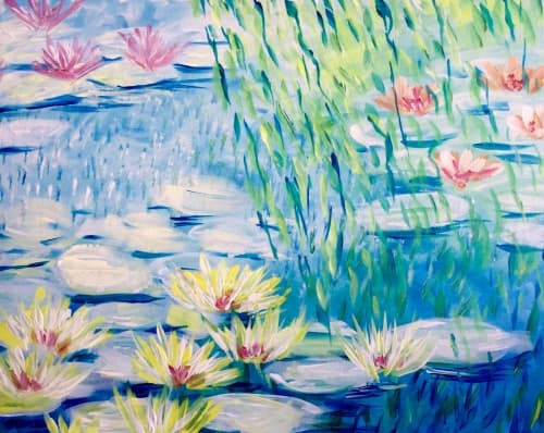 Lilies in the Morning Sun